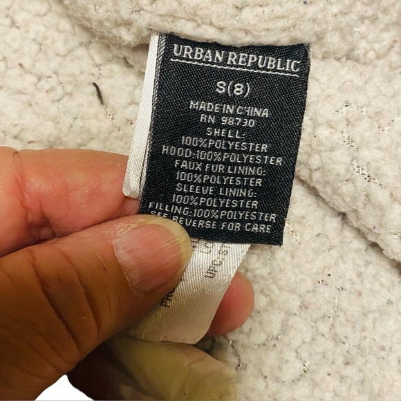 Urban Republic Rugged Lined Red/Black Buffalo Plaid Shacket Activewear Kids S8 - Picture 3 of 9